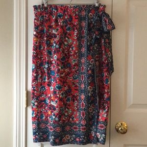 Loft Faux Wrap Skirt